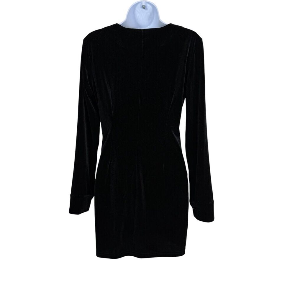 Cider Dress Women Small Black Velvet Witchycore Whimsigoth Heart Buttons Mini - Picture 7 of 8